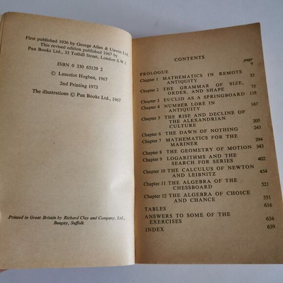 1973 Mathematics for the Million by Lancelot Hogben, Vintage Understanding Maths - Picture 5 of 9